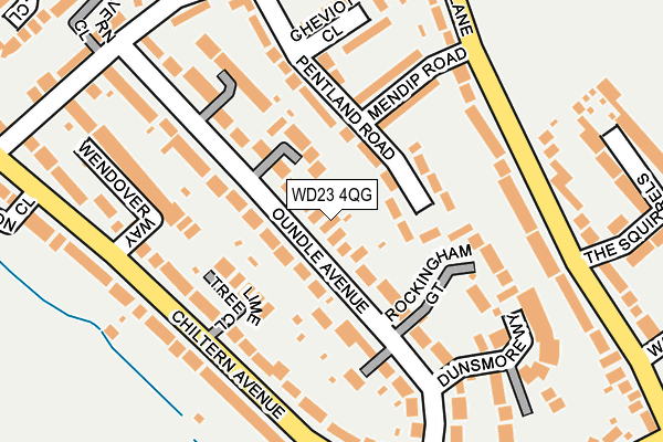 WD23 4QG map - OS OpenMap – Local (Ordnance Survey) WD23 4QG map - OS OpenMap – Local (Ordnance Survey)