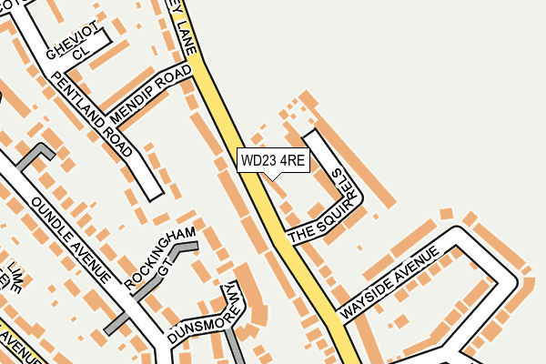 WD23 4RE map - OS OpenMap – Local (Ordnance Survey) WD23 4RE map - OS OpenMap – Local (Ordnance Survey)