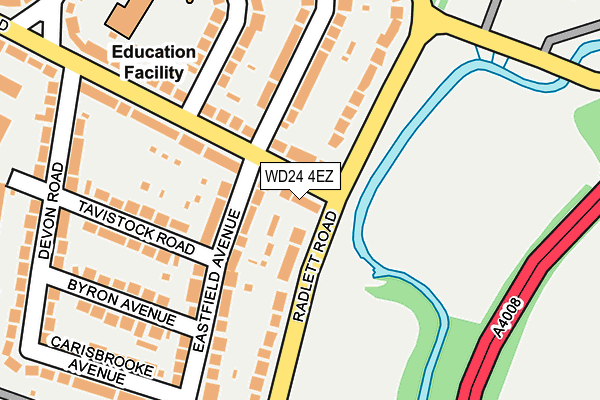 WD24 4EZ map - OS OpenMap – Local (Ordnance Survey) WD24 4EZ map - OS OpenMap – Local (Ordnance Survey)