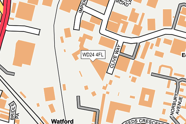 WD24 4FL map - OS OpenMap – Local (Ordnance Survey) WD24 4FL map - OS OpenMap – Local (Ordnance Survey)