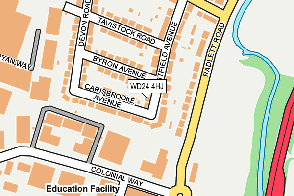 WD24 4HJ map - OS OpenMap – Local (Ordnance Survey) WD24 4HJ map - OS OpenMap – Local (Ordnance Survey)
