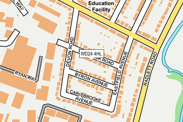 WD24 4HL map - OS OpenMap – Local (Ordnance Survey) WD24 4HL map - OS OpenMap – Local (Ordnance Survey)