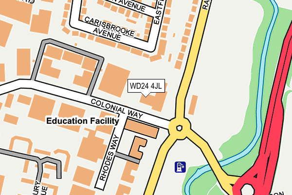 WD24 4JL map - OS OpenMap – Local (Ordnance Survey) WD24 4JL map - OS OpenMap – Local (Ordnance Survey)