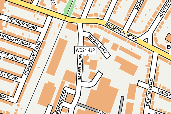 WD24 4JP map - OS OpenMap – Local (Ordnance Survey) WD24 4JP map - OS OpenMap – Local (Ordnance Survey)