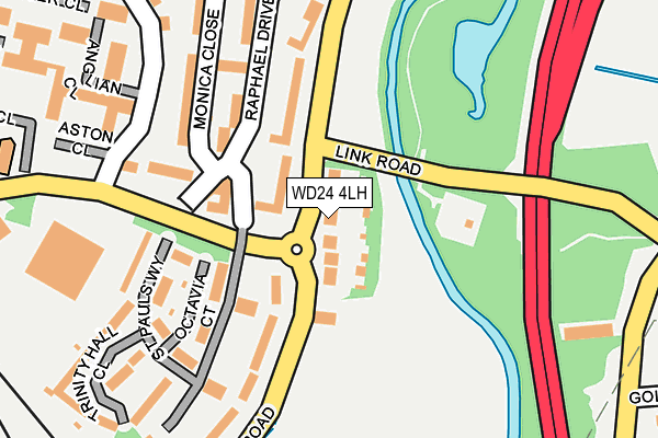 WD24 4LH map - OS OpenMap – Local (Ordnance Survey) WD24 4LH map - OS OpenMap – Local (Ordnance Survey)