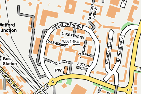 WD24 4RE map - OS OpenMap – Local (Ordnance Survey) WD24 4RE map - OS OpenMap – Local (Ordnance Survey)