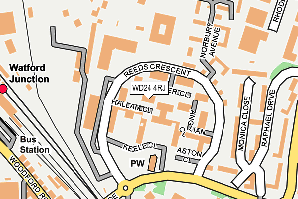 WD24 4RJ map - OS OpenMap – Local (Ordnance Survey) WD24 4RJ map - OS OpenMap – Local (Ordnance Survey)