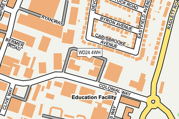 WD24 4WH map - OS OpenMap – Local (Ordnance Survey) WD24 4WH map - OS OpenMap – Local (Ordnance Survey)