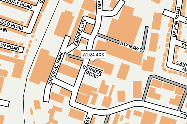 WD24 4XX map - OS OpenMap – Local (Ordnance Survey) WD24 4XX map - OS OpenMap – Local (Ordnance Survey)