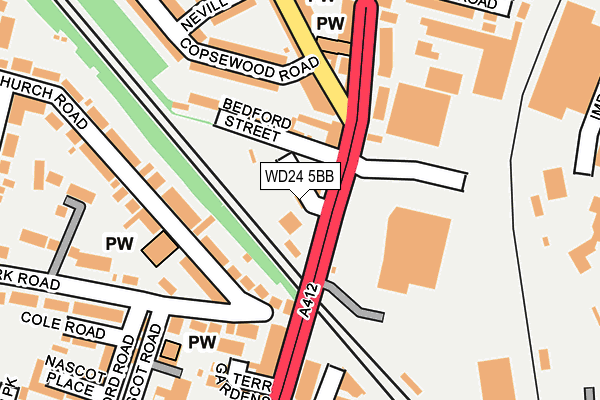 WD24 5BB map - OS OpenMap – Local (Ordnance Survey) WD24 5BB map - OS OpenMap – Local (Ordnance Survey)