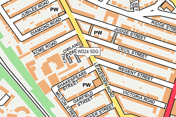 WD24 5DG map - OS OpenMap – Local (Ordnance Survey) WD24 5DG map - OS OpenMap – Local (Ordnance Survey)
