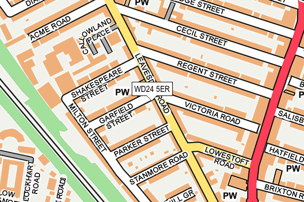 WD24 5ER map - OS OpenMap – Local (Ordnance Survey) WD24 5ER map - OS OpenMap – Local (Ordnance Survey)