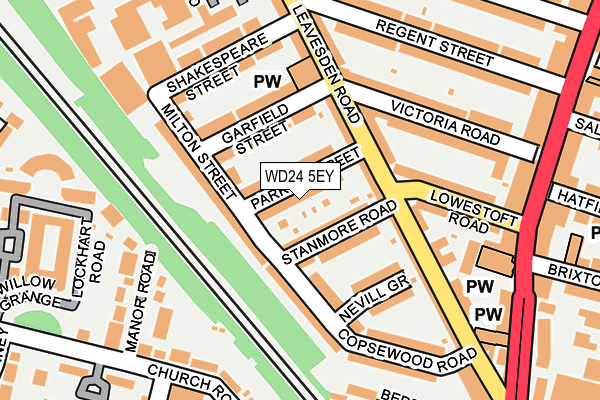WD24 5EY map - OS OpenMap – Local (Ordnance Survey) WD24 5EY map - OS OpenMap – Local (Ordnance Survey)