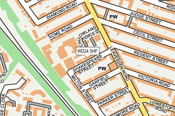 WD24 5HF map - OS OpenMap – Local (Ordnance Survey) WD24 5HF map - OS OpenMap – Local (Ordnance Survey)