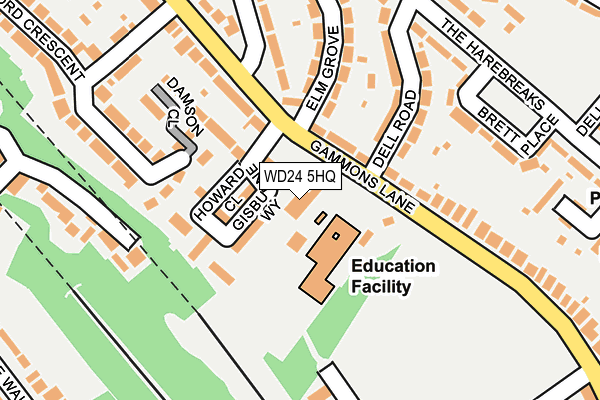 WD24 5HQ map - OS OpenMap – Local (Ordnance Survey) WD24 5HQ map - OS OpenMap – Local (Ordnance Survey)