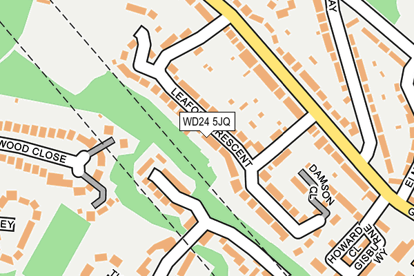 WD24 5JQ map - OS OpenMap – Local (Ordnance Survey) WD24 5JQ map - OS OpenMap – Local (Ordnance Survey)