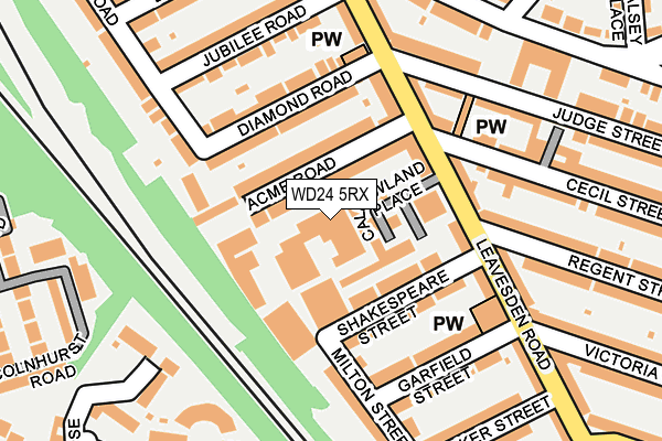 WD24 5RX map - OS OpenMap – Local (Ordnance Survey) WD24 5RX map - OS OpenMap – Local (Ordnance Survey)