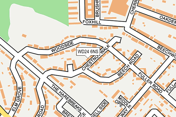 WD24 6NS map - OS OpenMap – Local (Ordnance Survey) WD24 6NS map - OS OpenMap – Local (Ordnance Survey)