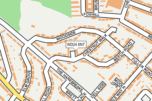 WD24 6NT map - OS OpenMap – Local (Ordnance Survey) WD24 6NT map - OS OpenMap – Local (Ordnance Survey)