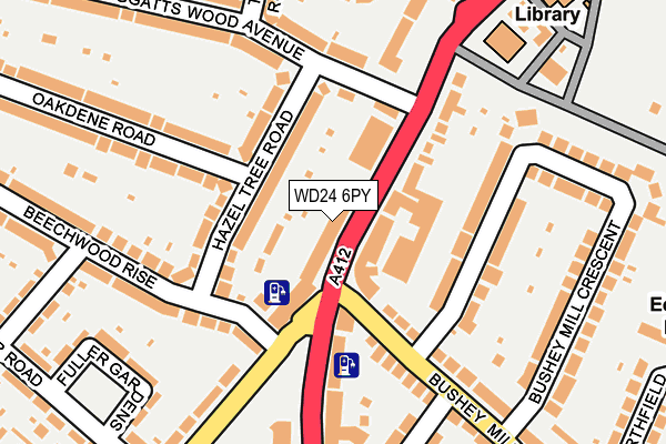 WD24 6PY map - OS OpenMap – Local (Ordnance Survey) WD24 6PY map - OS OpenMap – Local (Ordnance Survey)