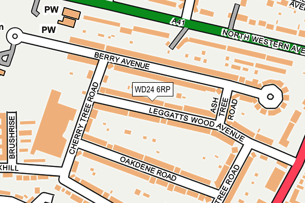 WD24 6RP map - OS OpenMap – Local (Ordnance Survey) WD24 6RP map - OS OpenMap – Local (Ordnance Survey)