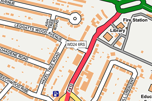 WD24 6RS map - OS OpenMap – Local (Ordnance Survey) WD24 6RS map - OS OpenMap – Local (Ordnance Survey)