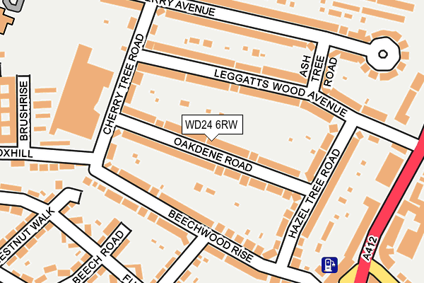 WD24 6RW map - OS OpenMap – Local (Ordnance Survey) WD24 6RW map - OS OpenMap – Local (Ordnance Survey)