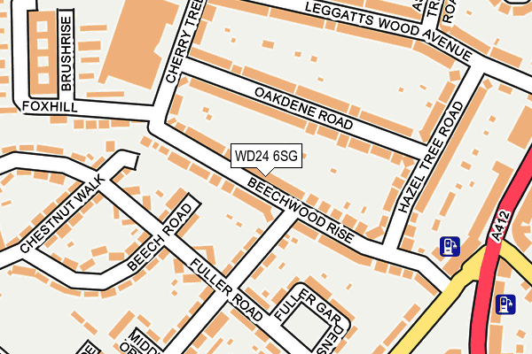 WD24 6SG map - OS OpenMap – Local (Ordnance Survey) WD24 6SG map - OS OpenMap – Local (Ordnance Survey)
