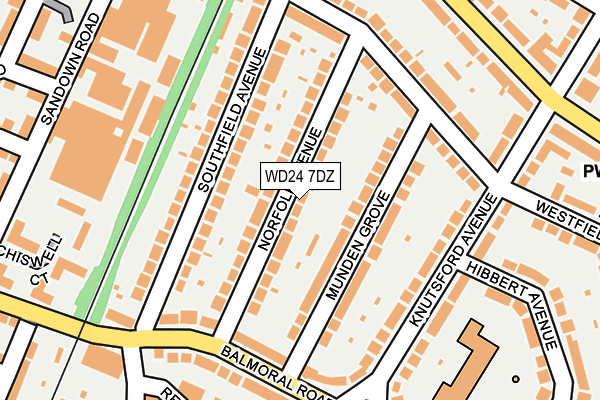 WD24 7DZ map - OS OpenMap – Local (Ordnance Survey) WD24 7DZ map - OS OpenMap – Local (Ordnance Survey)