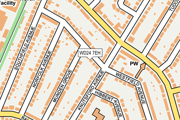 WD24 7EH map - OS OpenMap – Local (Ordnance Survey) WD24 7EH map - OS OpenMap – Local (Ordnance Survey)