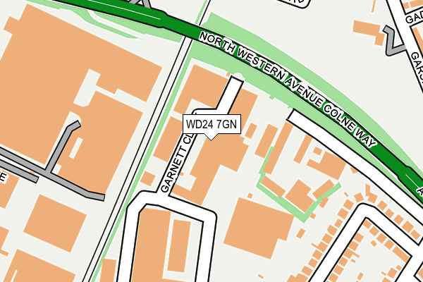 WD24 7GN map - OS OpenMap – Local (Ordnance Survey) WD24 7GN map - OS OpenMap – Local (Ordnance Survey)