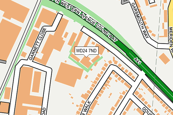 WD24 7ND map - OS OpenMap – Local (Ordnance Survey) WD24 7ND map - OS OpenMap – Local (Ordnance Survey)