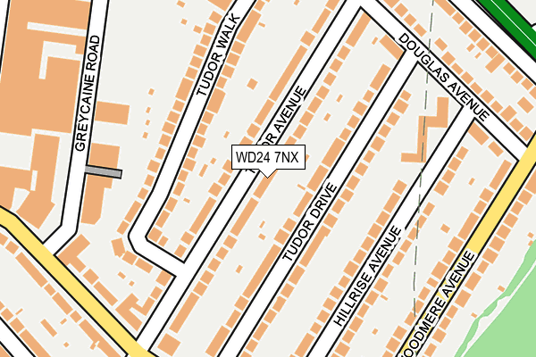 WD24 7NX map - OS OpenMap – Local (Ordnance Survey) WD24 7NX map - OS OpenMap – Local (Ordnance Survey)