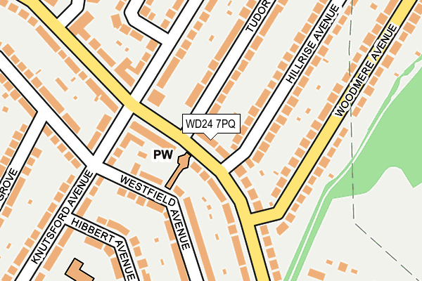 WD24 7PQ map - OS OpenMap – Local (Ordnance Survey) WD24 7PQ map - OS OpenMap – Local (Ordnance Survey)