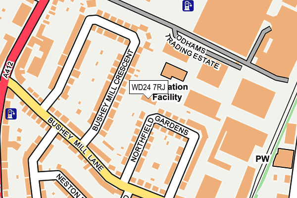 WD24 7RJ map - OS OpenMap – Local (Ordnance Survey) WD24 7RJ map - OS OpenMap – Local (Ordnance Survey)