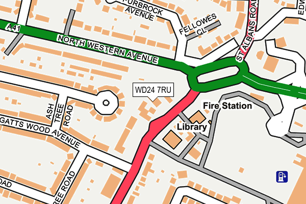 WD24 7RU map - OS OpenMap – Local (Ordnance Survey) WD24 7RU map - OS OpenMap – Local (Ordnance Survey)