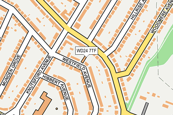 WD24 7TF map - OS OpenMap – Local (Ordnance Survey) WD24 7TF map - OS OpenMap – Local (Ordnance Survey)