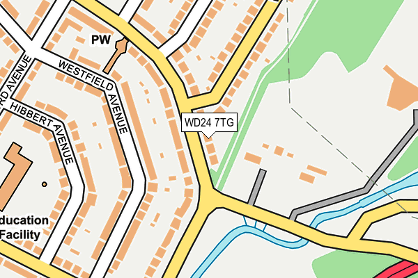 WD24 7TG map - OS OpenMap – Local (Ordnance Survey) WD24 7TG map - OS OpenMap – Local (Ordnance Survey)