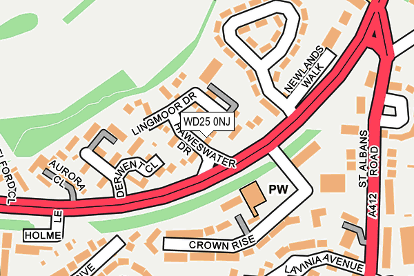 WD25 0NJ map - OS OpenMap – Local (Ordnance Survey) WD25 0NJ map - OS OpenMap – Local (Ordnance Survey)