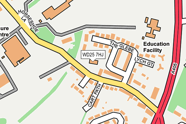 WD25 7HJ map - OS OpenMap – Local (Ordnance Survey) WD25 7HJ map - OS OpenMap – Local (Ordnance Survey)