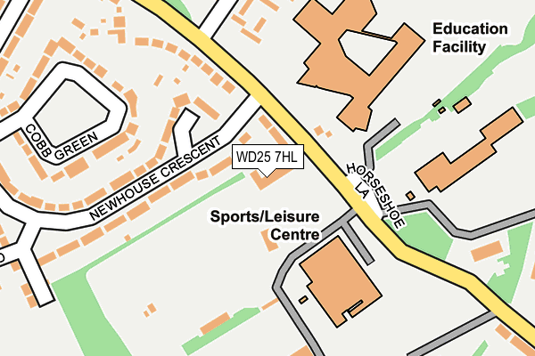 WD25 7HL map - OS OpenMap – Local (Ordnance Survey) WD25 7HL map - OS OpenMap – Local (Ordnance Survey)