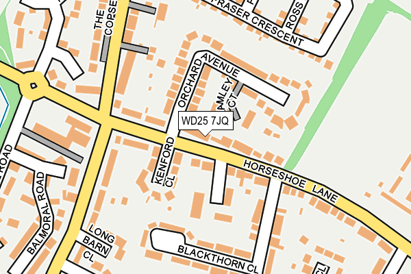 WD25 7JQ map - OS OpenMap – Local (Ordnance Survey) WD25 7JQ map - OS OpenMap – Local (Ordnance Survey)