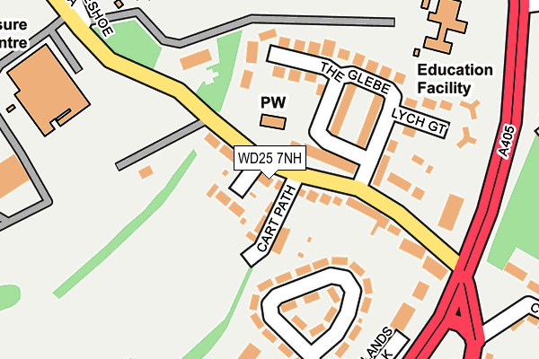 WD25 7NH map - OS OpenMap – Local (Ordnance Survey) WD25 7NH map - OS OpenMap – Local (Ordnance Survey)