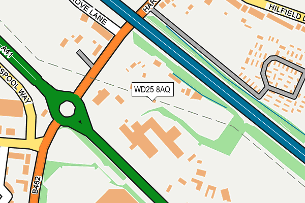 WD25 8AQ map - OS OpenMap – Local (Ordnance Survey) WD25 8AQ map - OS OpenMap – Local (Ordnance Survey)