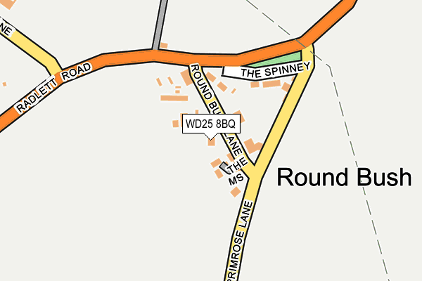 WD25 8BQ map - OS OpenMap – Local (Ordnance Survey) WD25 8BQ map - OS OpenMap – Local (Ordnance Survey)