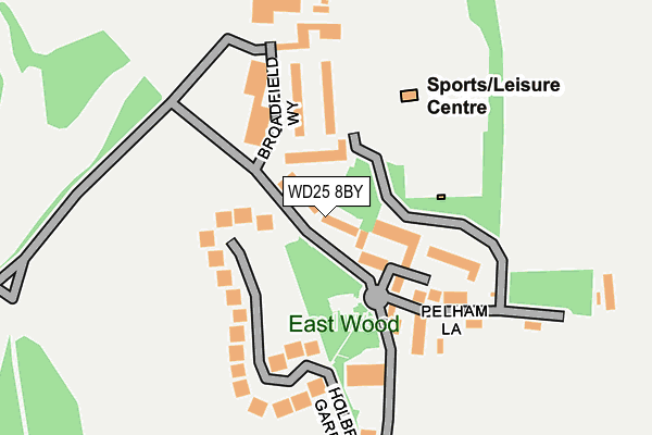 WD25 8BY map - OS OpenMap – Local (Ordnance Survey) WD25 8BY map - OS OpenMap – Local (Ordnance Survey)