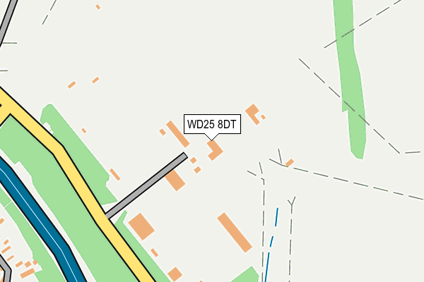WD25 8DT map - OS OpenMap – Local (Ordnance Survey) WD25 8DT map - OS OpenMap – Local (Ordnance Survey)