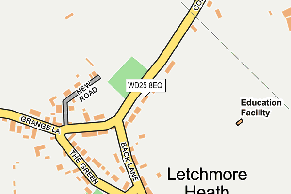 WD25 8EQ map - OS OpenMap – Local (Ordnance Survey) WD25 8EQ map - OS OpenMap – Local (Ordnance Survey)