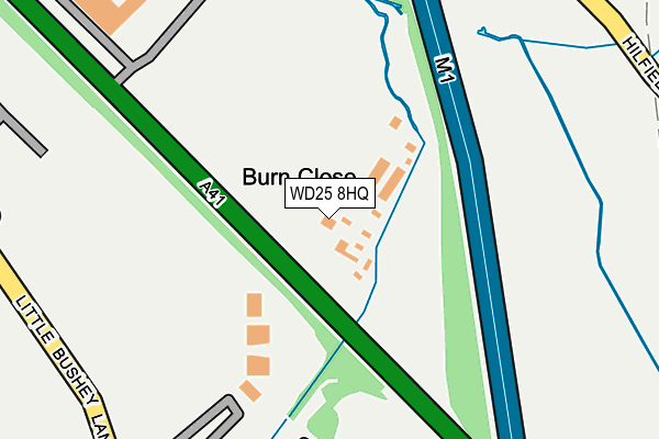 WD25 8HQ map - OS OpenMap – Local (Ordnance Survey) WD25 8HQ map - OS OpenMap – Local (Ordnance Survey)