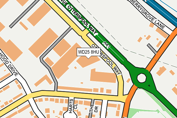 WD25 8HU map - OS OpenMap – Local (Ordnance Survey) WD25 8HU map - OS OpenMap – Local (Ordnance Survey)